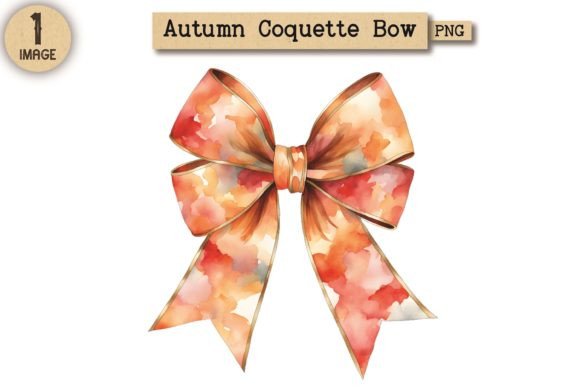 Autumn Coquette Bow PNG Clipart 20