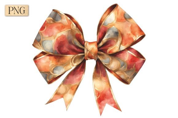 Autumn Coquette Bow PNG Clipart 22: A Versatile and Elegant Design for Creative Projects