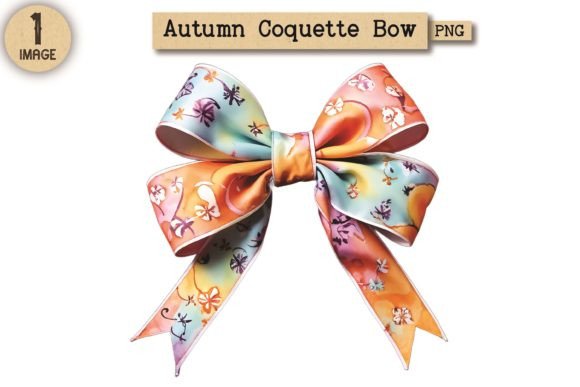 Autumn Coquette Bow PNG Clipart 9