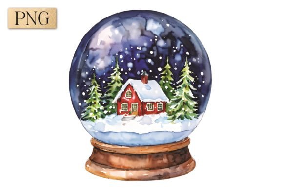 Christmas Eve Snow Globe PNG 8: A Festive Digital Treasure for Designers and Creators