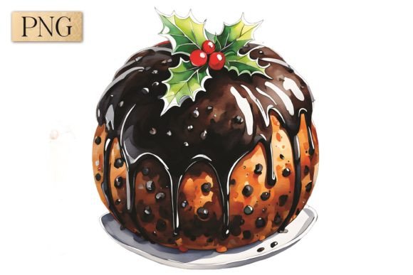 Christmas Pudding PNG Clipart 1