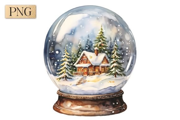 Christmas Snow Globe PNG 2