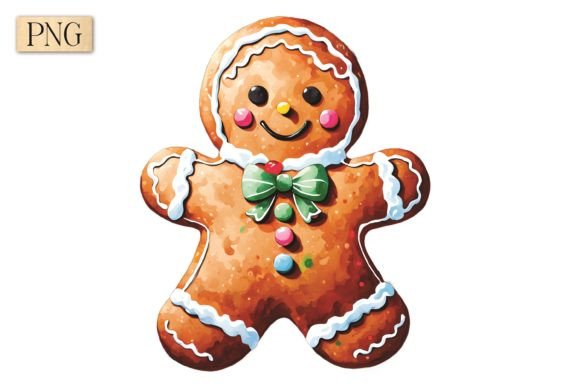 Gingerbread Man Christmas PNG 16: A Versatile Holiday Design for Every Creative