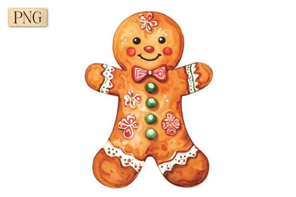 Gingerbread Man Christmas PNG 2