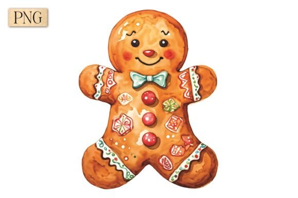 Gingerbread Man Christmas PNG 5: A Versatile and Festive Digital Asset