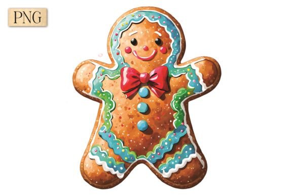 Gingerbread Man Christmas PNG 8