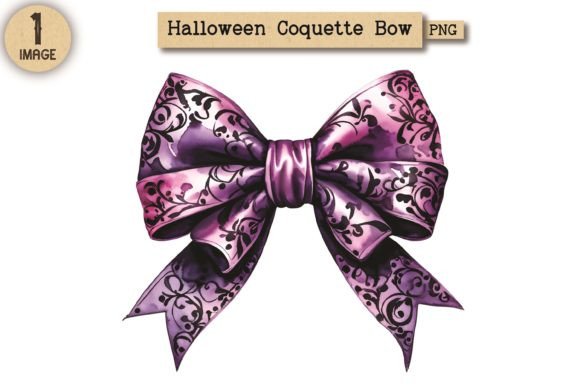 Halloween Coquette Bow PNG Clipart 22