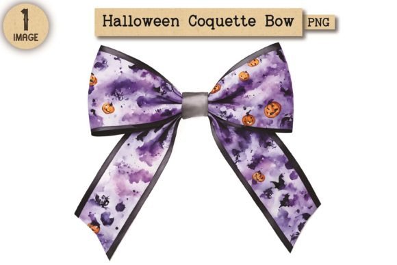 Halloween Coquette Bow PNG Clipart 5