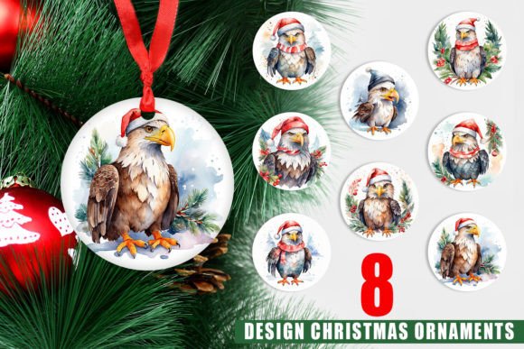 Ornament Christmas Eagle Design