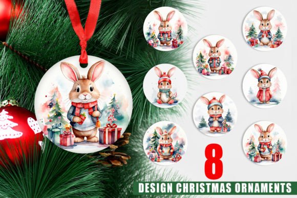 Ornament Christmas Rabbit Design