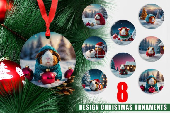 Ornament Crochet Guinea Pig and Christmas Ornaments: A Creative and Practical Design for Holiday Decor