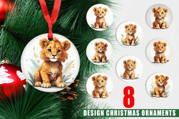 Ornament Cute Lion: A Unique Addition to Your Christmas Decor