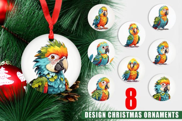 Ornament Cute Parrot: A Delightful Addition to Your Holiday Decor