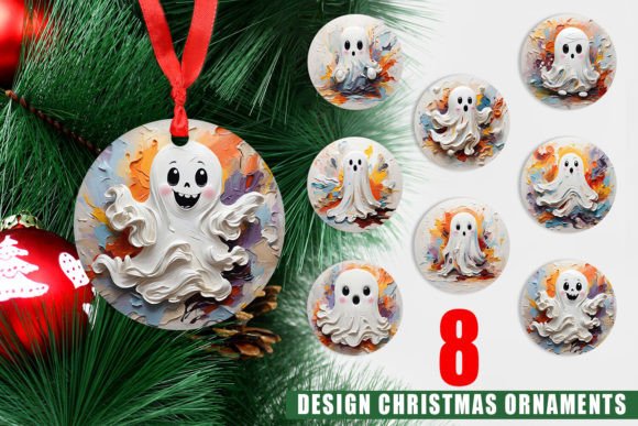 Ornament Ghost Painting: A Unique Addition to Your Christmas Decor