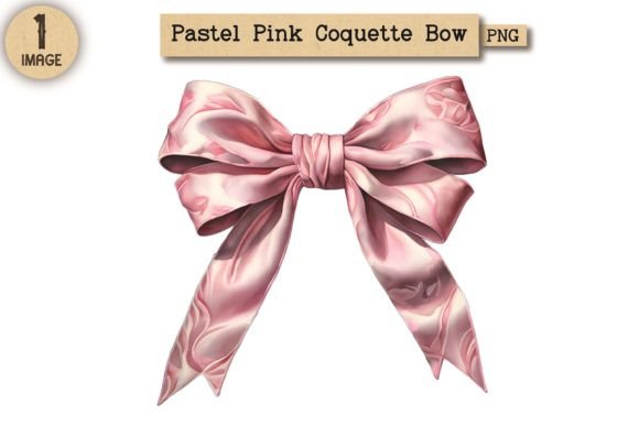 Pastel Pink Coquette Bow Clipart PNG 18