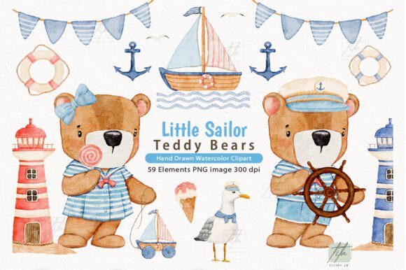Sailor Bear Watercolor: A Nautical Delight for Creatives and Enthusiasts