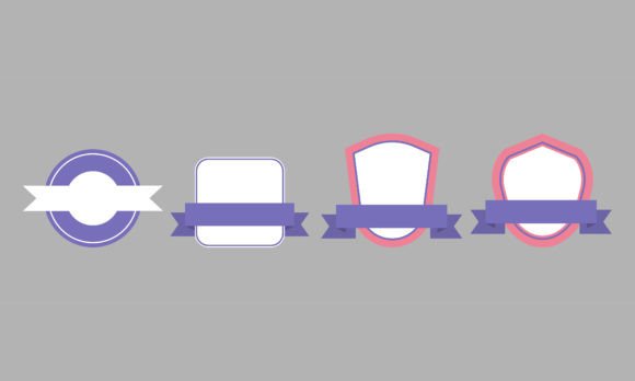 Vintage Circular Badge Templates Set