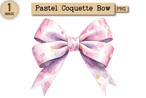 Vintage Pastel Coquette Bow PNG 15