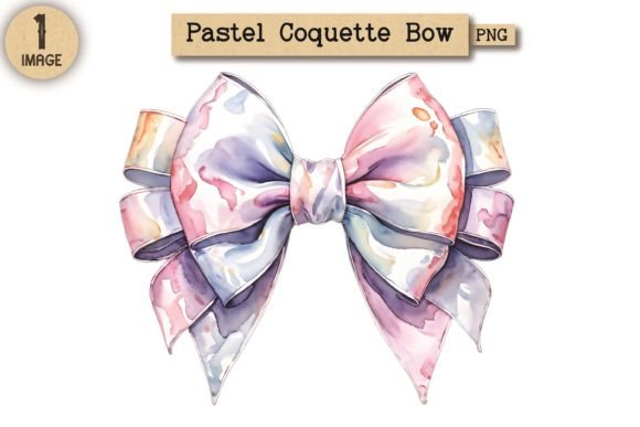 Vintage Pastel Coquette Bow PNG 29